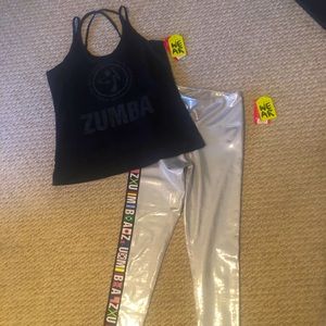 Zumba leggings & Top NWT